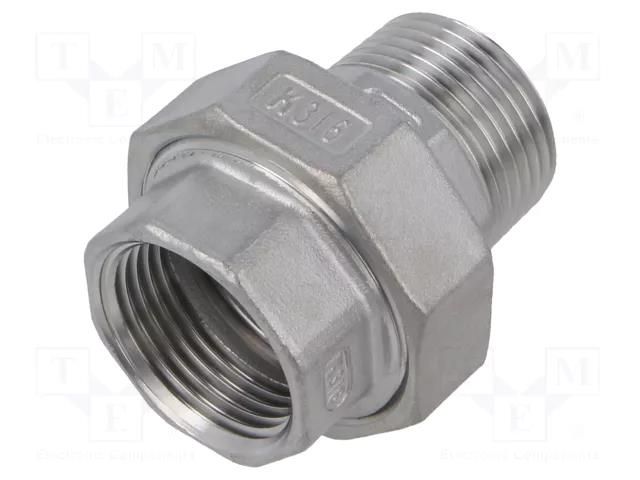 Threaded fitting; pipe union; max.10bar; 57.5mm PNEUMAT 2062-1-ES