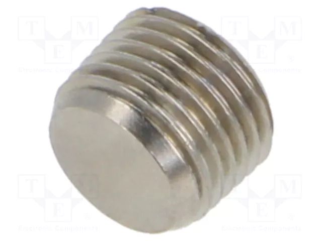 Accessories: screw plug; R 1/8" external; nickel plated brass PNEUMAT 3025-1/8