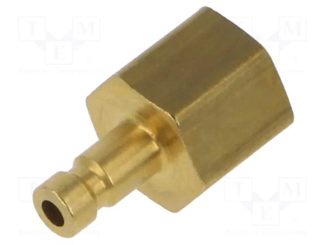 Connector; connector pipe; 0÷35bar; brass; Seal: NBR caoutchouc PNEUMAT K20-GW18