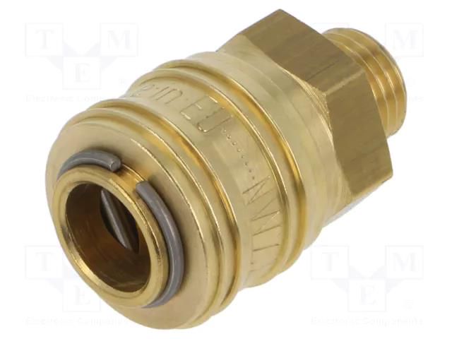 Quick connection coupling; straight; max.35bar; brass; D: 25mm PNEUMAT S26-GZ14