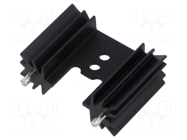 Heatsink: extruded; H; TO202,TO218,TO220,TOP3; black; L: 25.4mm ALUTRONIC PR32/25.4/SE