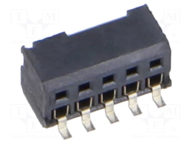 Connector: pin strips; socket; female; PIN: 10; horizontal; SMT SAMTEC CLP-105-02-L-DH-TR