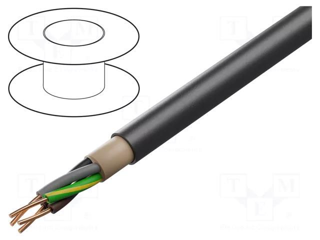 Wire; N2XH; 4G1.5mm2; wire; Cu; LSZH; black; 600V,1000V HELUKABEL N2XH-J-4G1.5