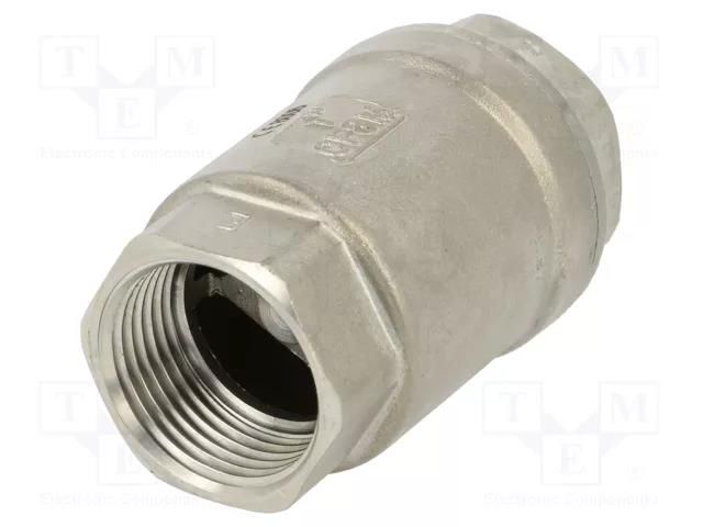 Check valve; acid resistant steel AISI 316; PTFE; max.16bar PNEUMAT FMZZG-1