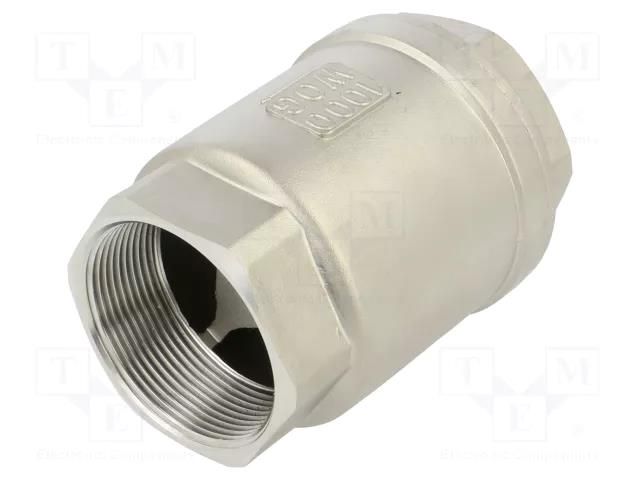 Check valve; acid resistant steel AISI 316; PTFE; max.16bar PNEUMAT FMZZG-2