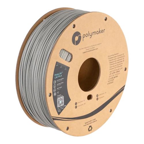 Filament Polymaker PolyLite LW-PLA 1,75mm 0,80kg - Grey PLM-25189 6938936710295