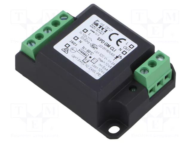 Surge arrester; 12kA; Uoper: 100÷277VAC; Uoper.max: 320VAC; OUT: 1 TCI 126127