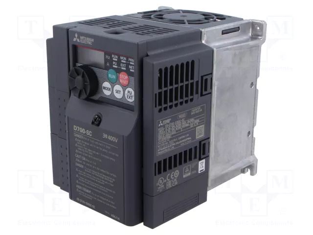 Inverter; 1.5kW; 3x400VAC; 3x380÷480VAC; Programming: keypad,PC MITSUBISHI ELECTRIC FR-D740-036SC-EC
