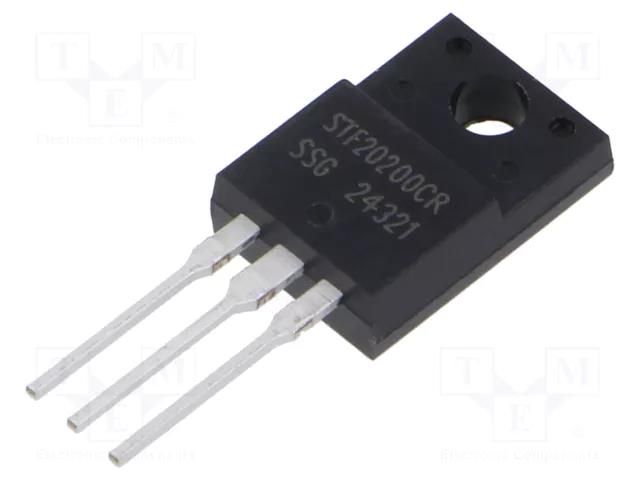 Diode: Schottky rectifying; THT; 200V; 20A; ITO220AB; Ufmax: 760mV SMC DIODE SOLUTIONS STF20200CR-SMC