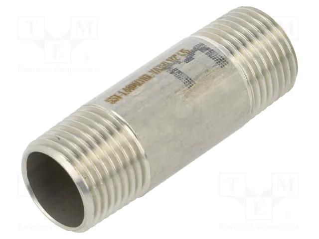 Nipple; threaded,straight; max.10bar; 60mm PNEUMAT 2001-1/2-ES