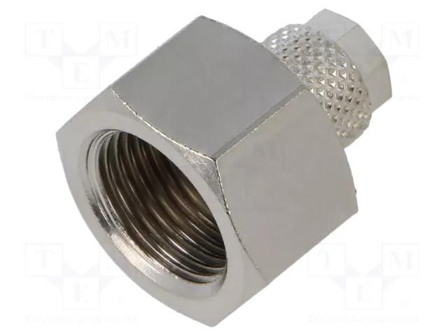 Screw-on fitting; threaded; max.15bar; nickel plated brass; 4mm PNEUMAT 1030-6/4-3/8