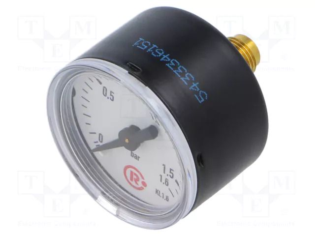 Vacuum gauge; -1÷0bar; G 1/8",rear connection; 40mm; metal PNEUMAT 110.41
