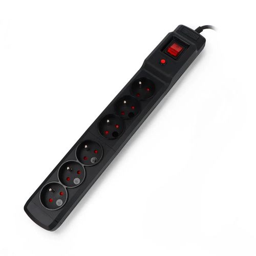 Power strip with protection Arcon M6 black - 6 sockets - 3m AAC-18556 5904722197770