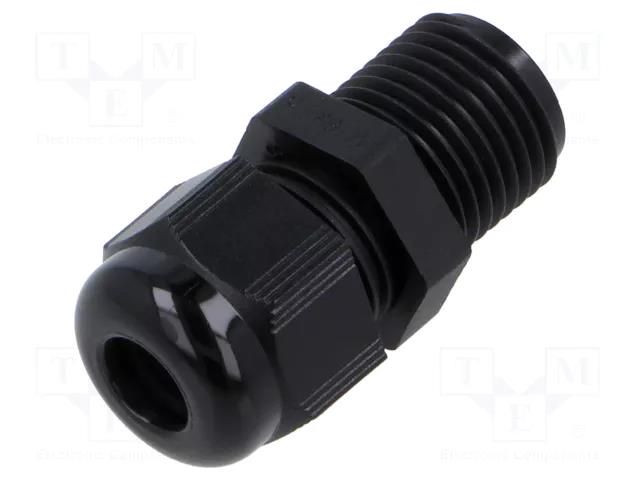 Cable gland; without nut,with long thread; M25; 1.5; IP68; black TE Connectivity 1SNG601093R0000