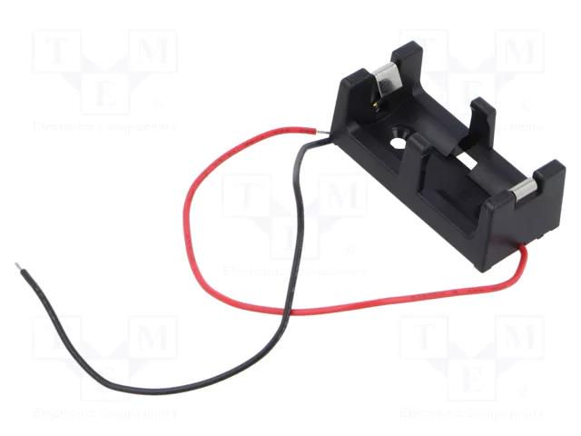 Holder; CR123A; Batt.no: 1; cables TAKACHI TKC-CR123A-R