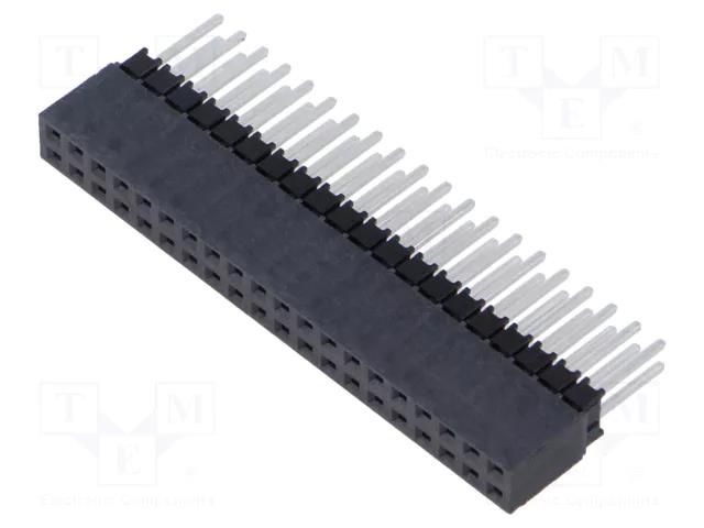 Connector: pin strips; socket; male; PIN: 40; straight; THT; 2.54mm SAMTEC ESQ-120-13-L-D
