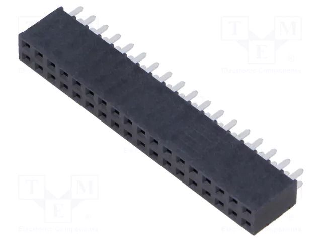 Connector: pin strips; socket; female; PIN: 36; straight; THT; 2x18 SAMTEC SSW-118-01-T-D