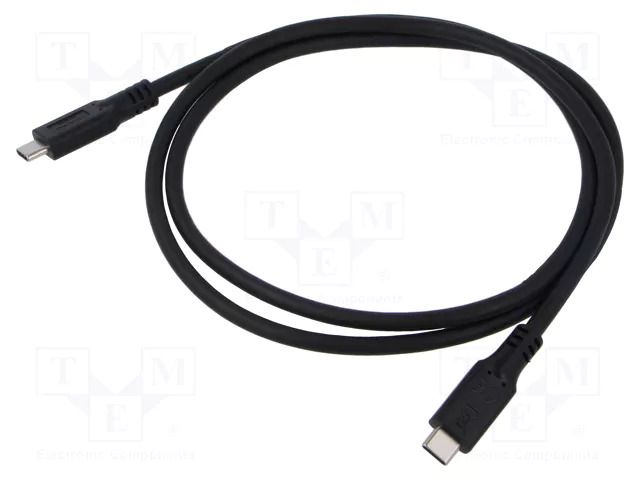 Cable; Thunderbolt 3,Thunderbolt 4,USB 3.2; 1m; black; 4K; PVC GOOBAY GOOBAY-74205