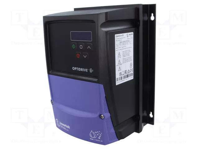 Vector inverter; Max motor power: 0.75kW; Usup: 200÷240VAC; IN: 4 INVERTEK DRIVES ODE31200701F1A01