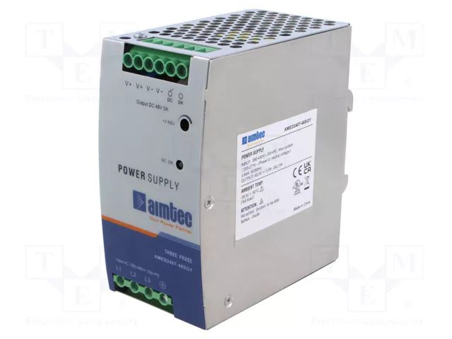 Power supply: switching; for DIN rail; 240W; 48VDC; 5A; 340÷550VAC AIMTEC AMED240T-48SGY