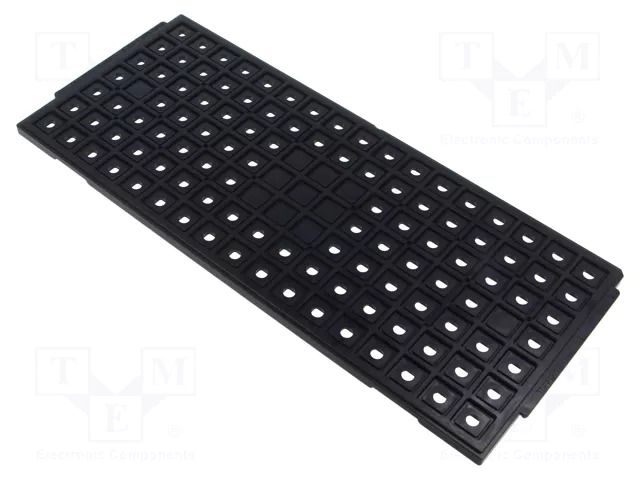 Electronic components tray; ESD; 320x135mm; black; 150°C; LQFP ANTISTAT ATS-030-0056