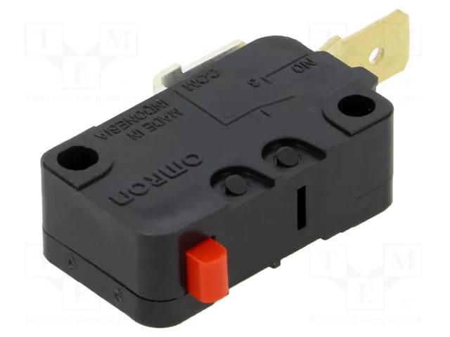 Microswitch SNAP ACTION; 16A/250VAC; without lever; SPST-NO OMRON Electronic Components D3V-16-3C5-H