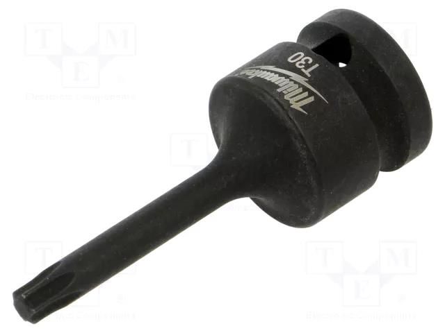 Socket; socket spanner,Torx®,impact; Size: TX30; 1/2"; 67mm Milwaukee MW-4932478059
