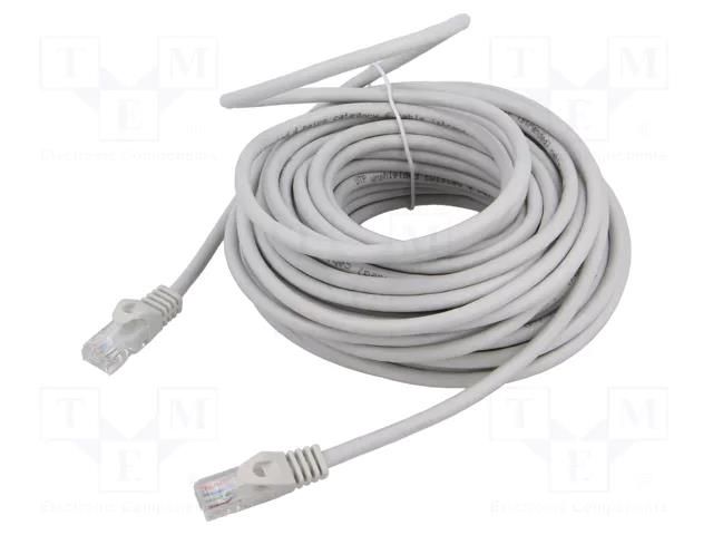 Patch cord; RJ45 plug,both sides; U/UTP; 6; stranded; Cu; 15m; PVC GEMBIRD PP6U-CU-15M