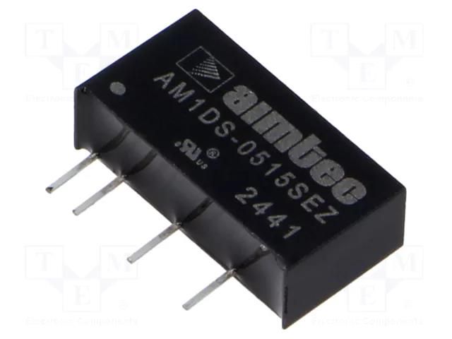 Converter: DC/DC; 1W; Uin: 4.5÷5.5VDC; Uout: 15VDC; Iout: 67mA; SIP7 AIMTEC AM1DS-0515SEZ