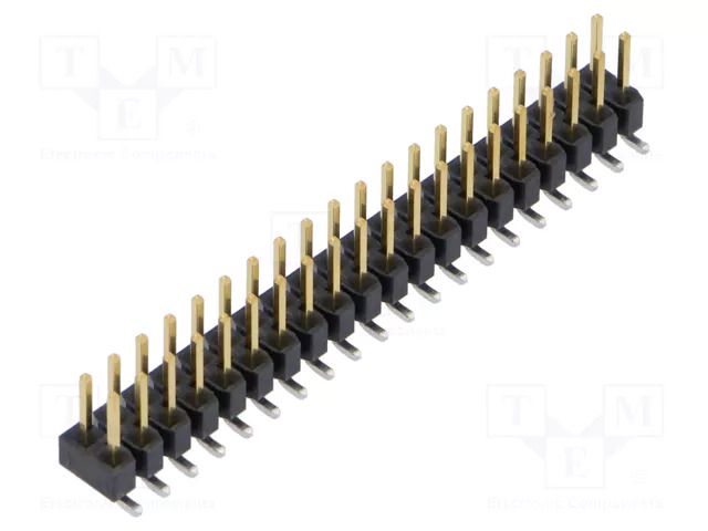 Connector: pin strips; pin header; male; PIN: 40; vertical; SMT SAMTEC TSM-120-01-F-DV