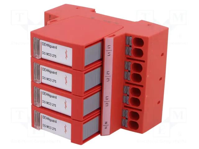 Surge arrester; Type 2+3; 20kA; for DIN rail mounting; -40÷80°C DEHN DEHN-942402