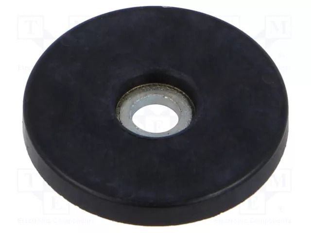 Washer; Base dia: 25mm; zinc plated steel; H: 3mm; Plating: rubber ELESA+GANTER GN438-25-3-4-A-70