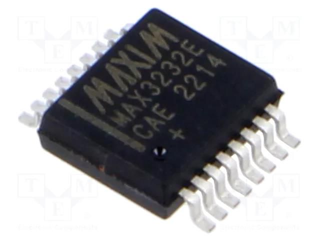 IC: interface; transceiver; full duplex,RS232; 250kbps; SSOP16 Analog Devices (MAXIM INTEGRATED) MAX3232ECAE+T