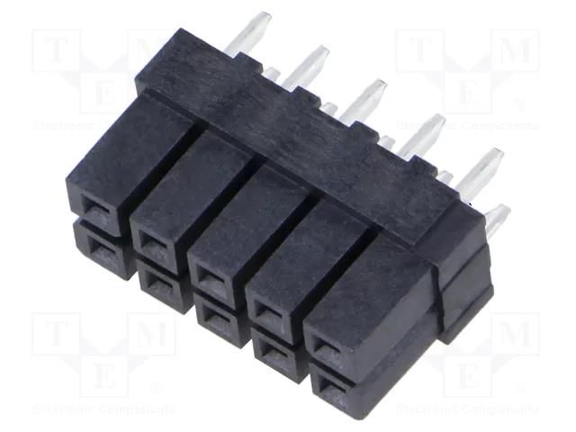 Connector: PCB to PCB; socket; POWERMATE; female; PIN: 10; straight SAMTEC IPBS-105-01-T-D