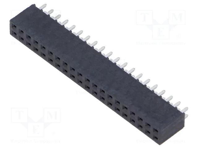 Connector: pin strips; socket; female; PIN: 40; straight; THT; 2x20 SAMTEC SSQ-120-01-F-D