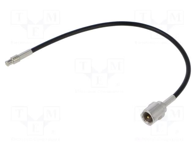 Cable; FME male,MCX male; black; straight; 0.2m ACV 15-7127220