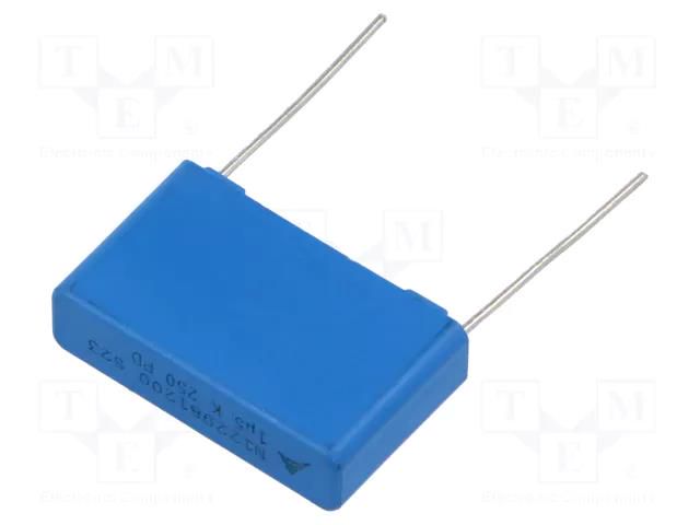 Capacitor: polyester; 1.5uF; 160VAC; 250VDC; 22.5mm; ±10%; THT EPCOS B32523Q3155K289