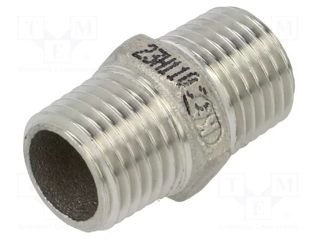 Nipple; threaded,straight; max.10bar; 25mm PNEUMAT 2000-1/4-ES