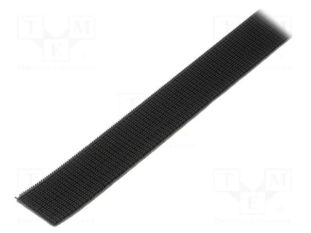 Tape: hook and loop; W: 25mm; L: 5m; Thk: 5.7mm; caoutchouc; black 3M 3M-SJ3541-25-5