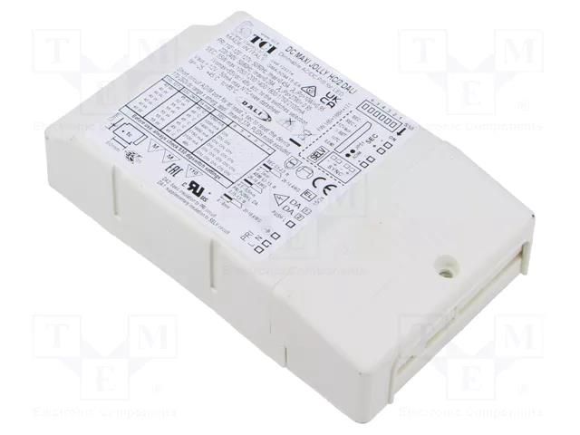 Power supply: switching; LED; 2÷44VDC; 1.05÷1.2A; IP20; -25÷45°C TCI 123314