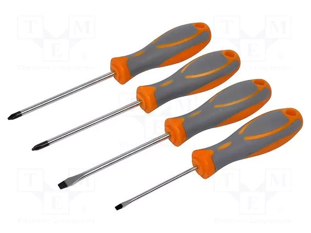 Kit: screwdrivers; Pozidriv®,slot; PZ1,PZ2,5.5x0.8mm,6x0.8mm AVIT AV-05011