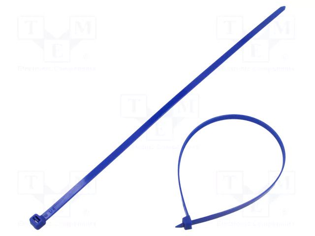Cable tie; with metal; detectable by a metal detector; L: 400mm TIE10 TT7.6X400/BL