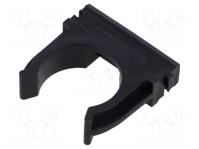Bracket; polyetylene; FlexiPipe; black; Size: 32; -15÷80°C TIE10 TTC32/BK