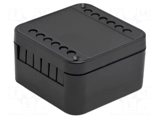 Enclosure: junction box; X: 44mm; Y: 44mm; Z: 25mm; black ELBAG S502/A