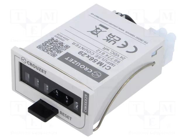 Counter: electromechanical; mechanical indicator; pulses; 999999 CROUZET CROUZET-99774612