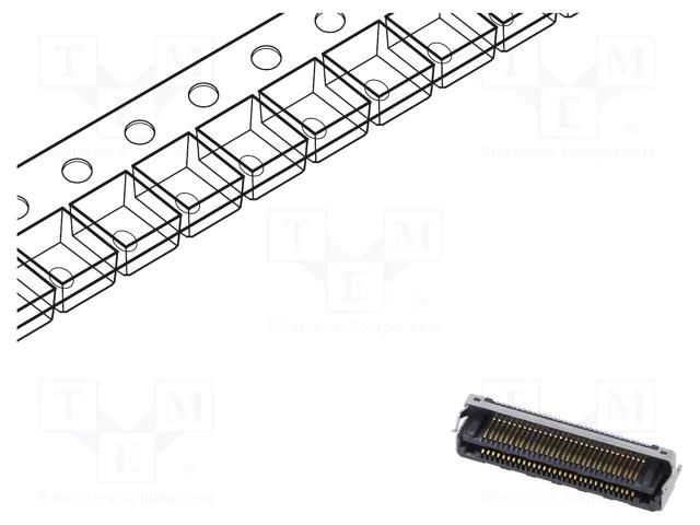 Connector: PCB to PCB; hermaphrodite; PIN: 60; 0.5mm; LSHM; SMT SAMTEC LSHM13002.5FDVASK