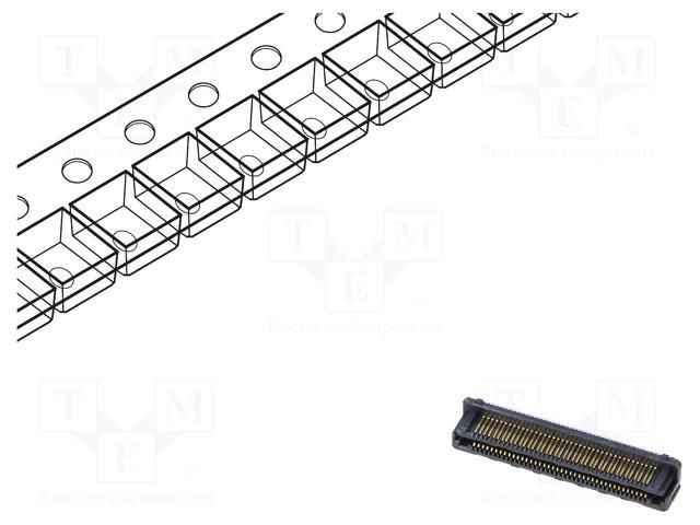 Connector: PCB to PCB; socket; hermaphrodite; PIN: 80; LSHM; 2A; SMT SAMTEC LSHM14002.5LDVANK