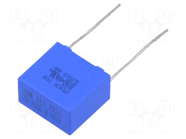 Capacitor: polypropylene; X2; 470nF; THT; ±10%; 15mm; -55÷105°C PILKOR PCX2339F67474