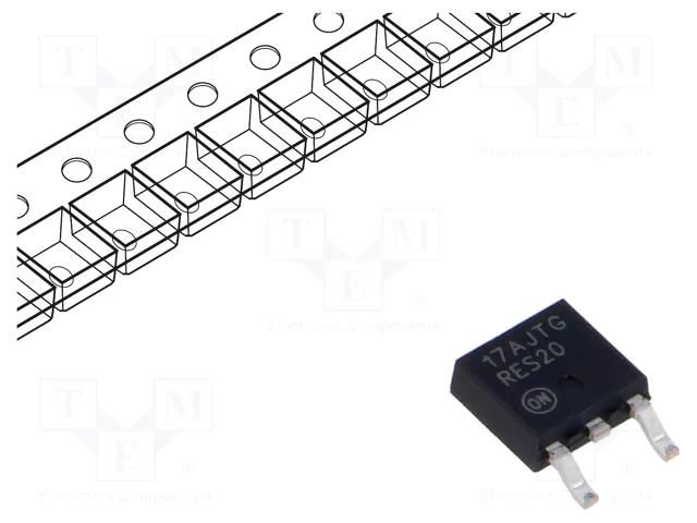 IC: voltage regulator; LDO,linear,adjustable; 1.25÷18.8V; 1A ONSEMI NCP1117IDTAT4G