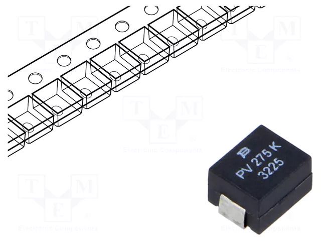 Varistor: metal-oxide; SMD; 3225; 275VAC; 320VDC; 400A; 430V; 75pF BOURNS PV275K3225R2